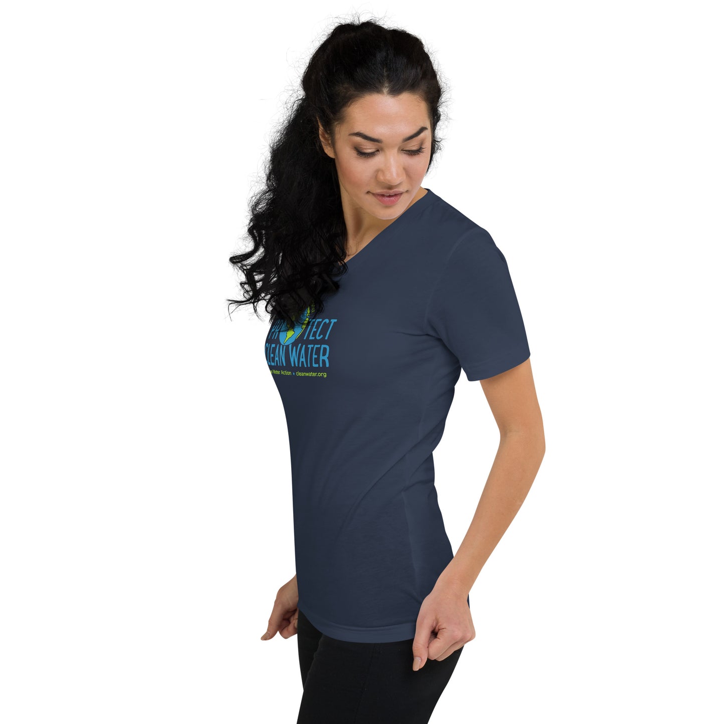 Clean Water Slim Fit V-Neck Tee - Protect Clean Water