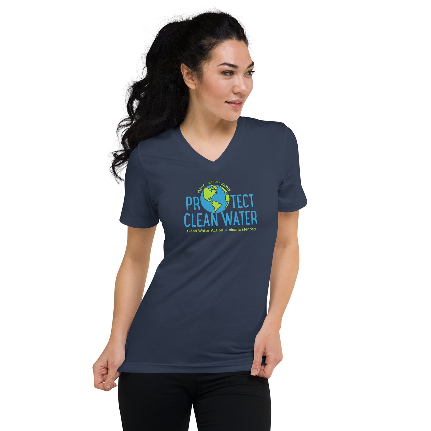 Clean Water Slim Fit V-Neck Tee - Protect Clean Water